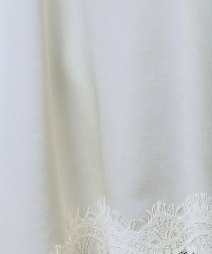 Lace Contrast Vintage Satin Camisole Top