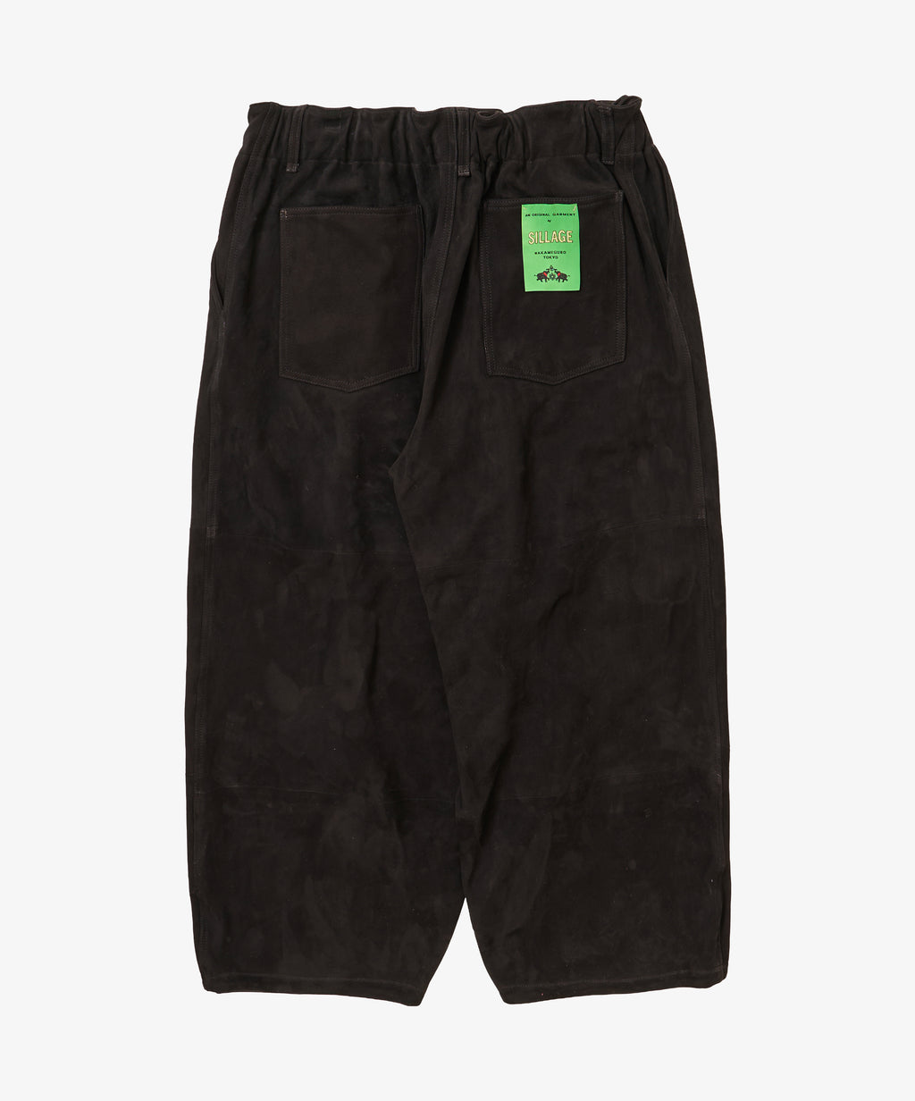circular pants sheepskin black