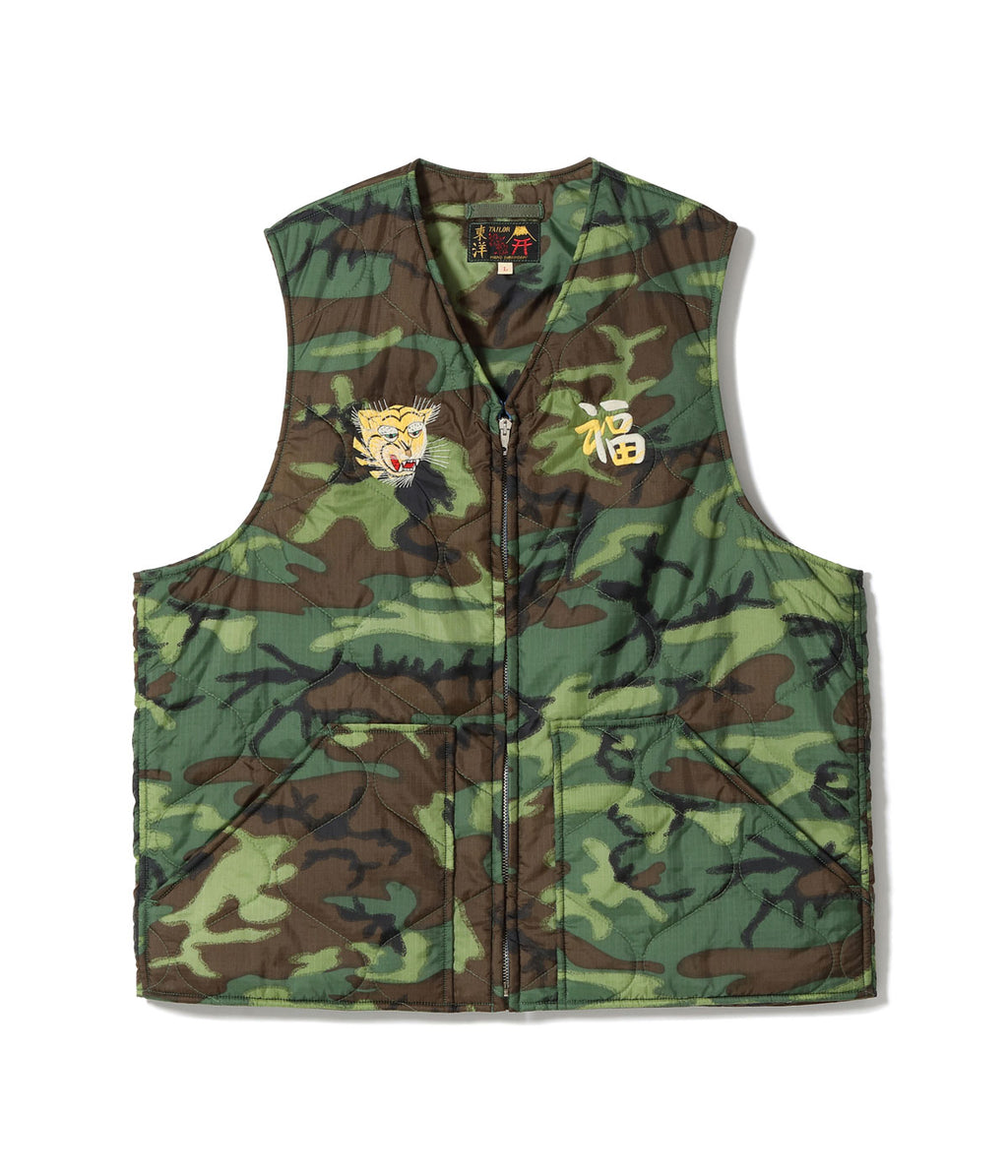 Mid 1960s Style Vietnam Liner Vest “VIETNAM MAP”