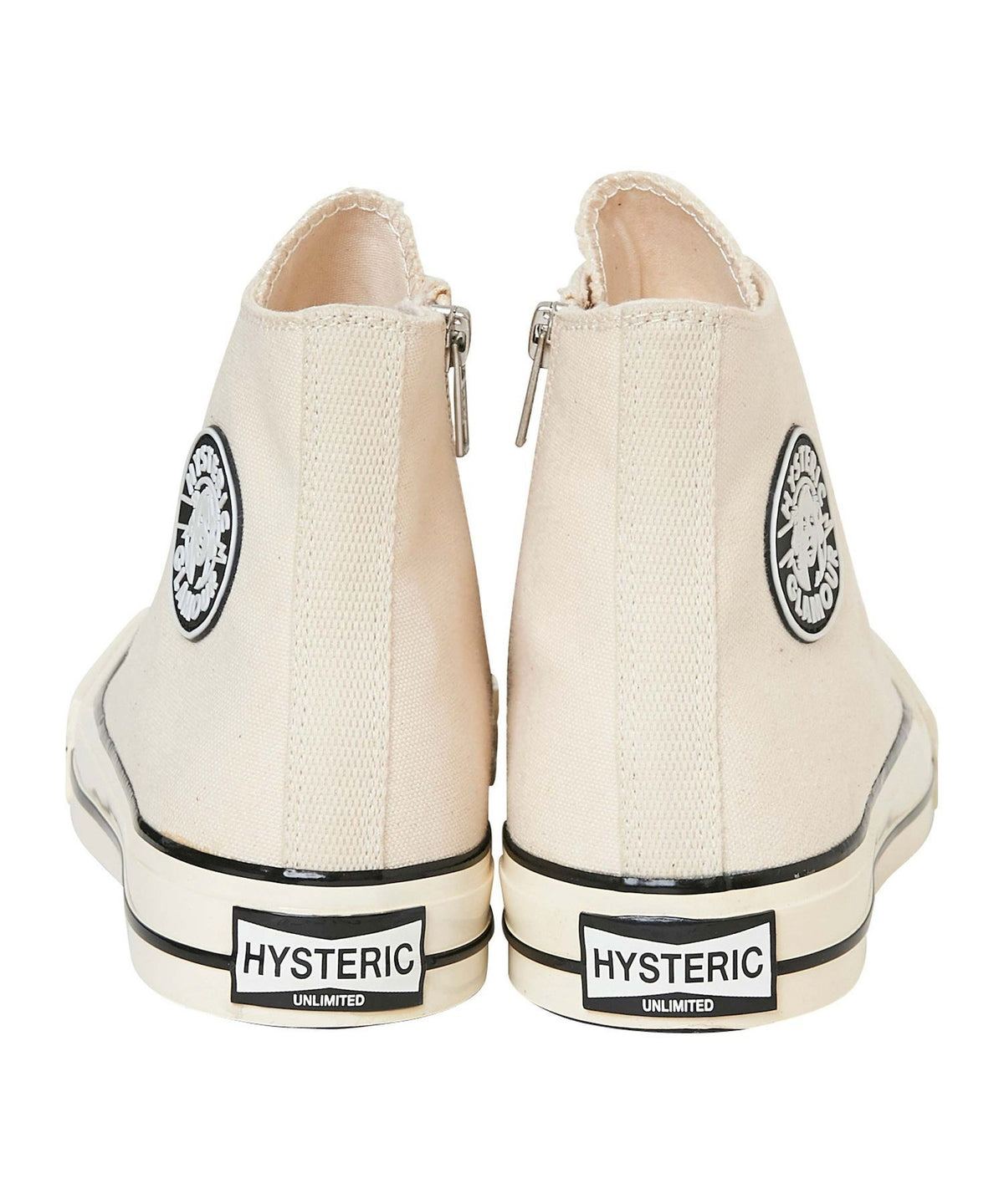Side Zip High Cut Sneakers