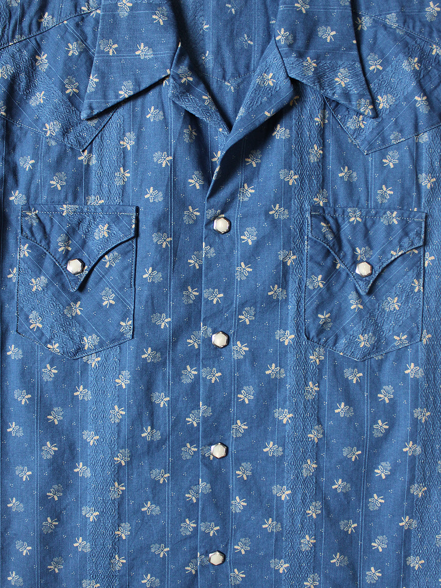 Dobby Stripe IDG Discharge pt Love-ly Western Shirt