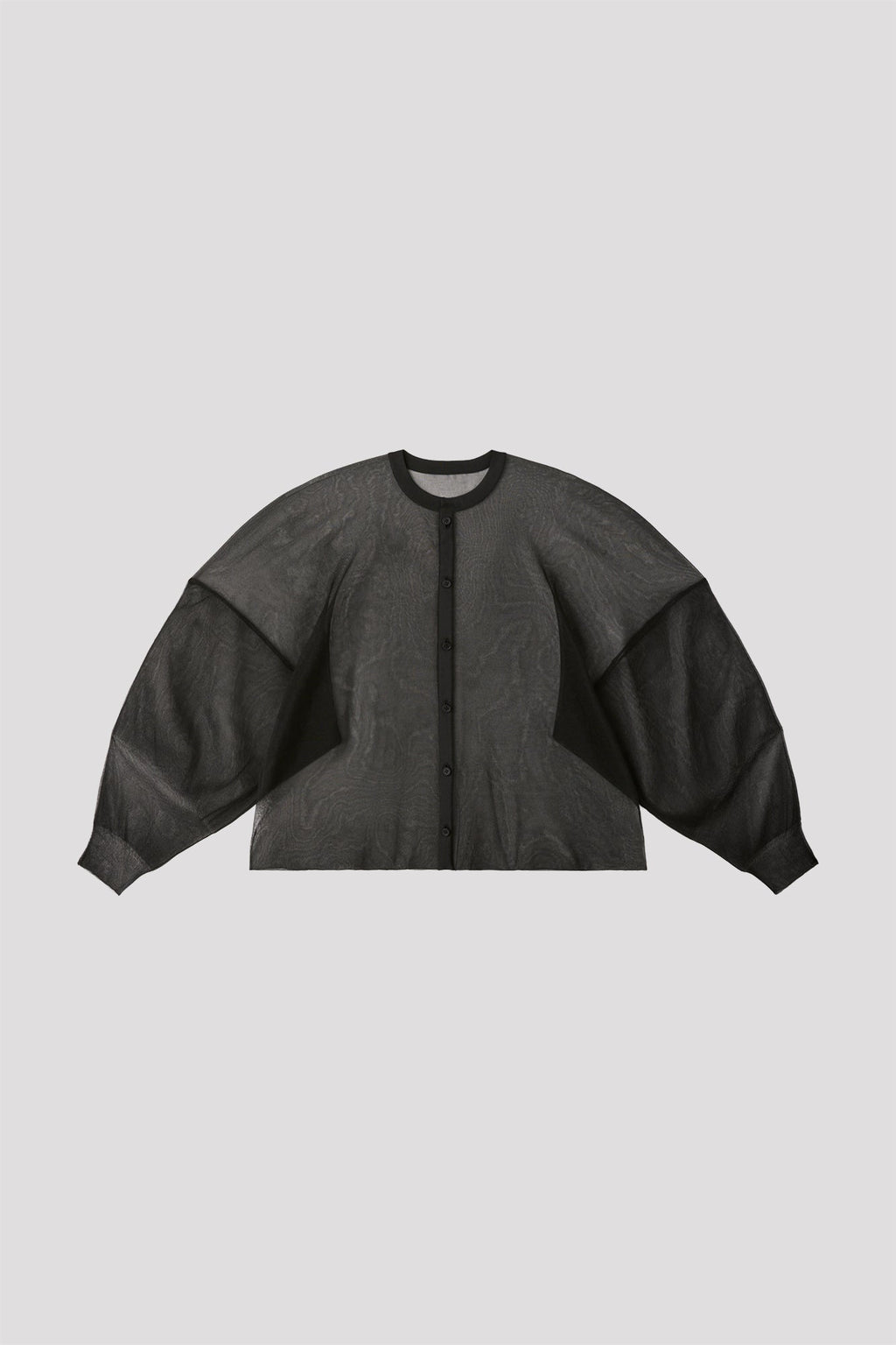 CASCADES LUCENT STAND COLLAR LONG SLEEVE SHIRT