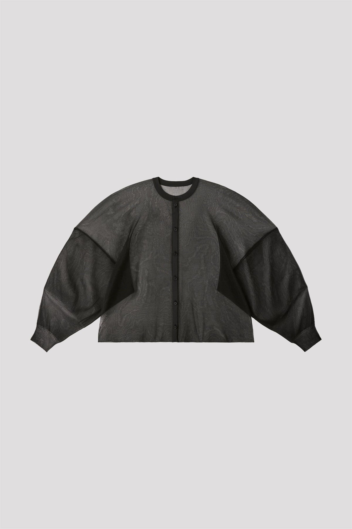 CASCADES LUCENT STAND COLLAR LONG SLEEVE SHIRT