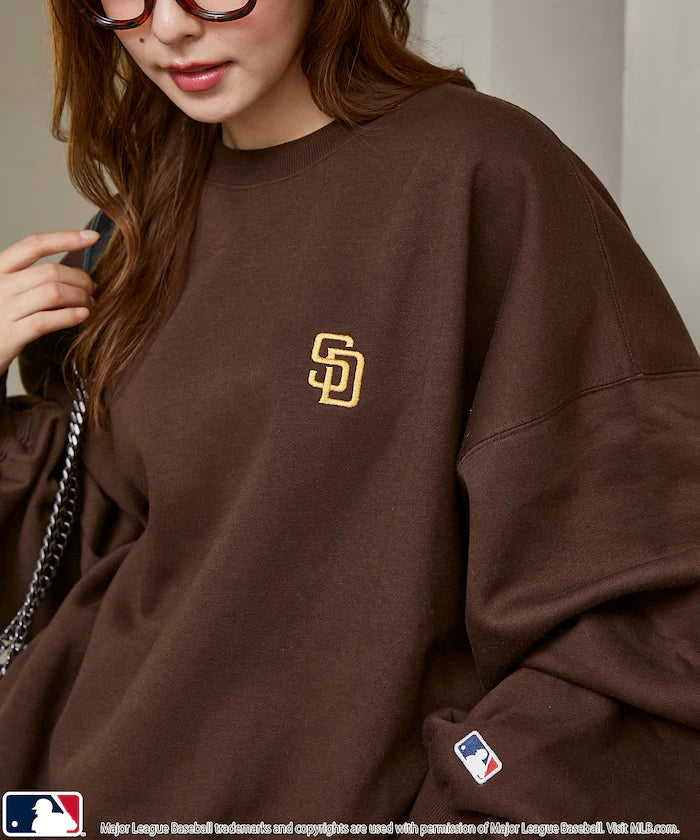 Custom MLB Fleece Super Big Silhouette Logos Wet Pullover Limited Edition