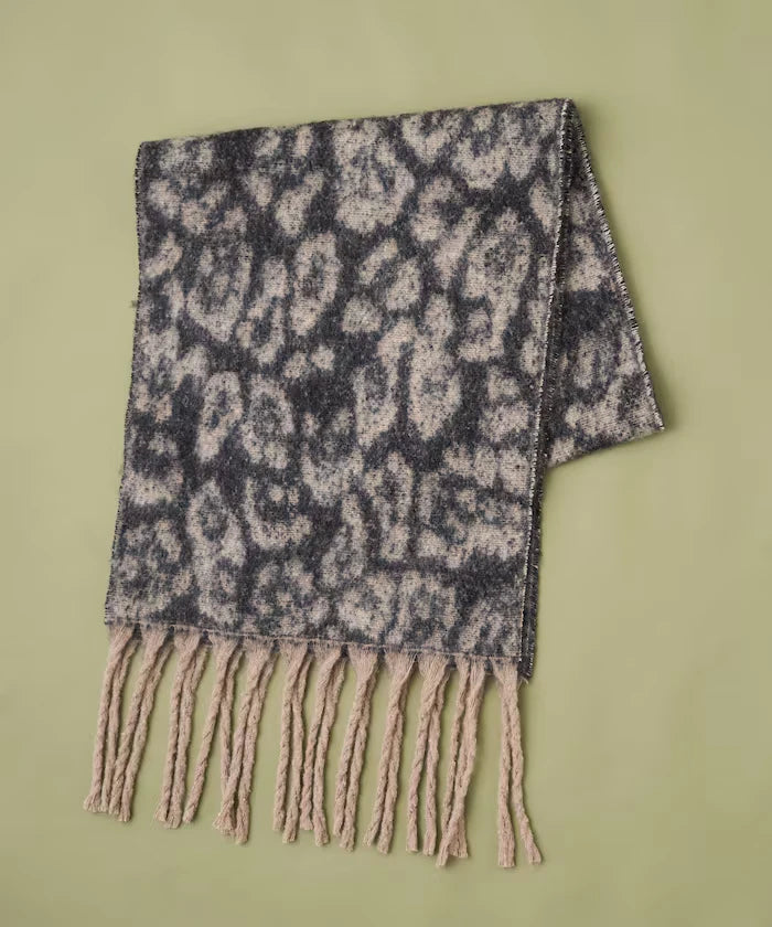 Animal Print Volume Scarf