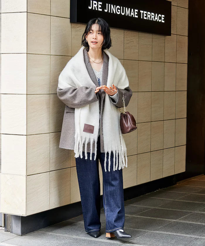 Volume Fringe Scarf