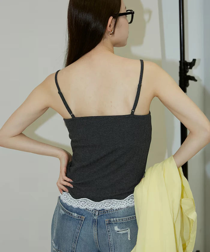 Lace Trimmed Camisole with Cup - Limited Edition