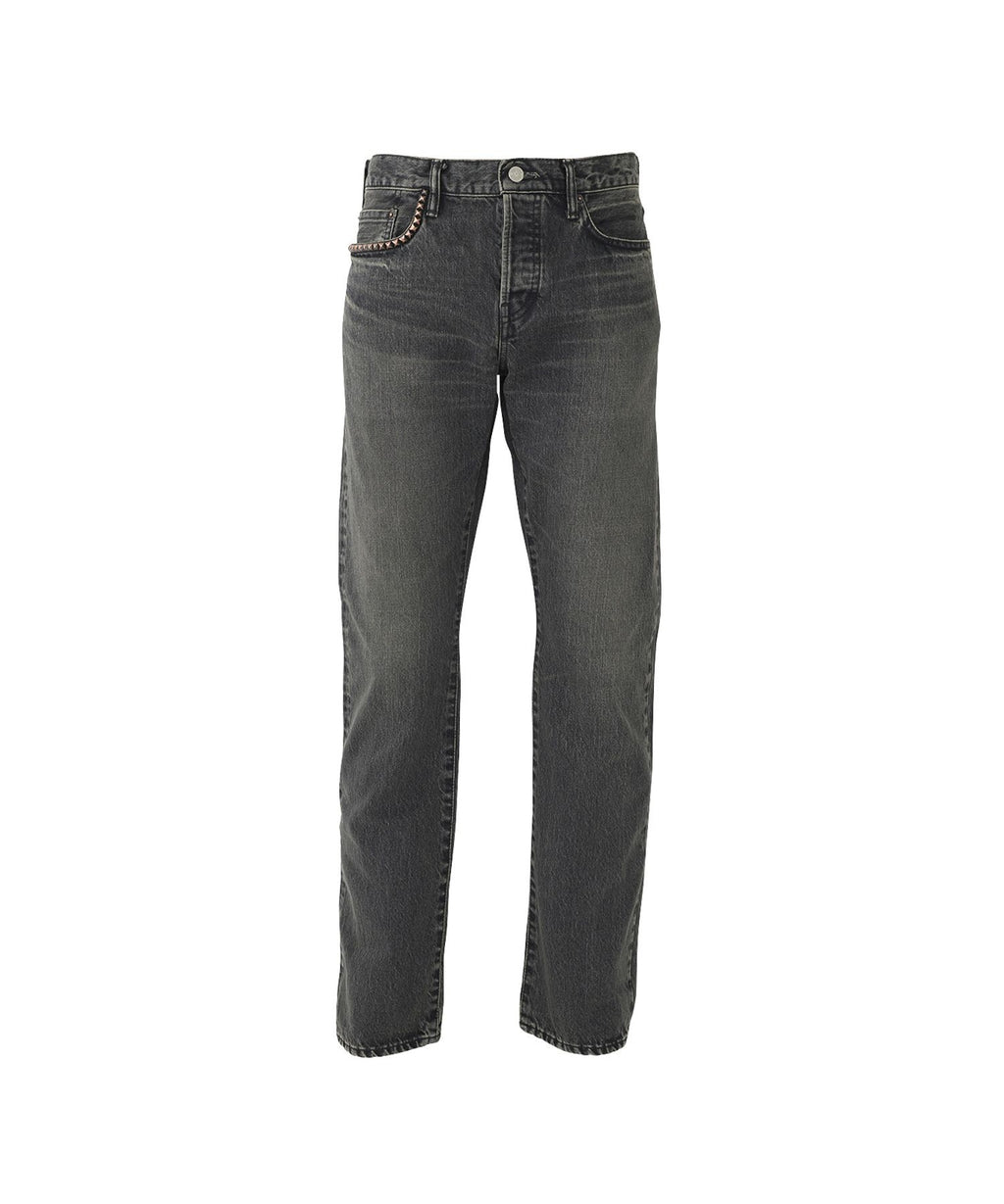 HYS SP Processing Slim Straight Denim Pants