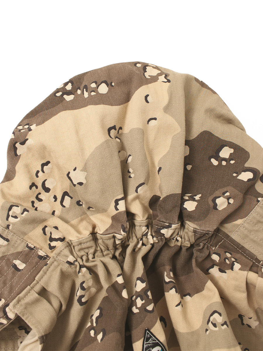 Cotton Herringbone Chocolate Chip Camouflage Pattern FARMY-HAT