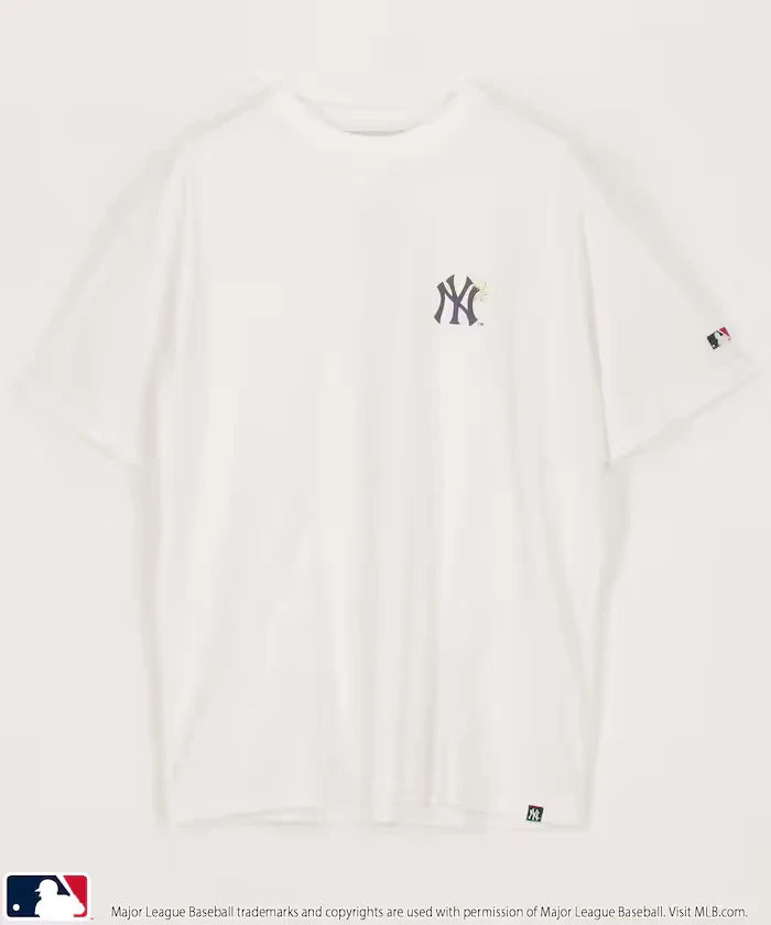 MLB One-Point Flower Embroidery T-Shirt