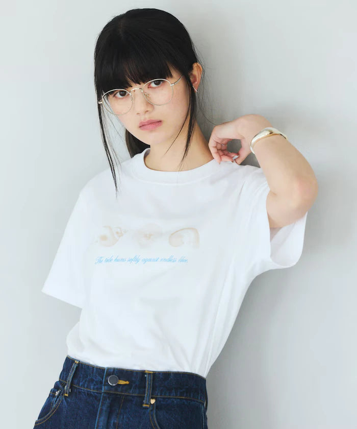 Comfortable Shell Print Crew Neck T-Shirt