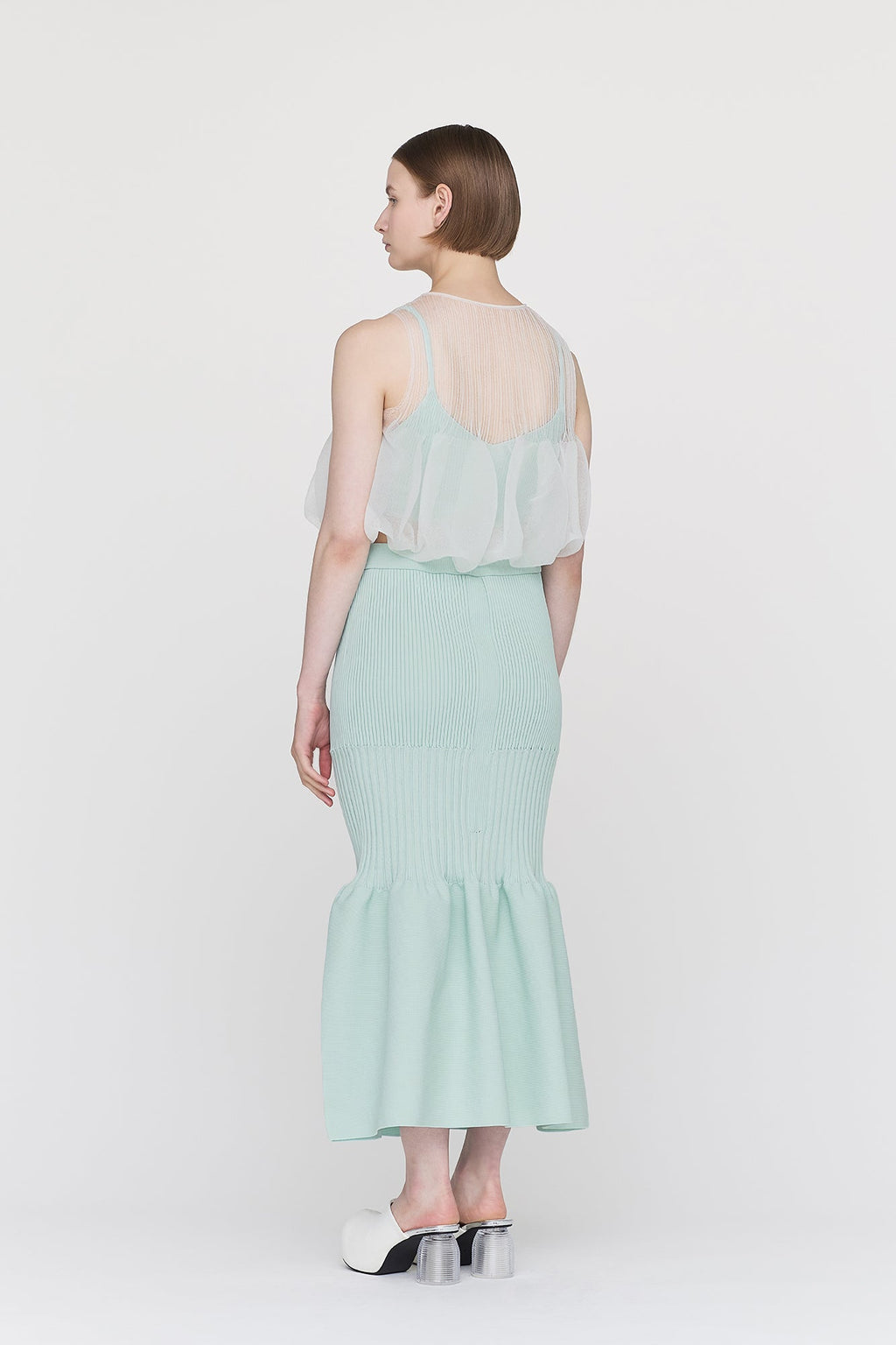 FLUTED MERMAID SKIRT