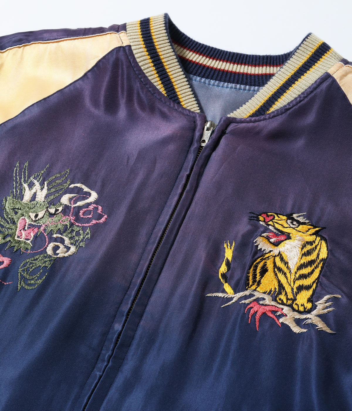 Early 1950s Style Acetate Souvenir Jacket ���EAGLE & DRAGON��� �� ���JAPAN MAP��� (AGING MODEL)