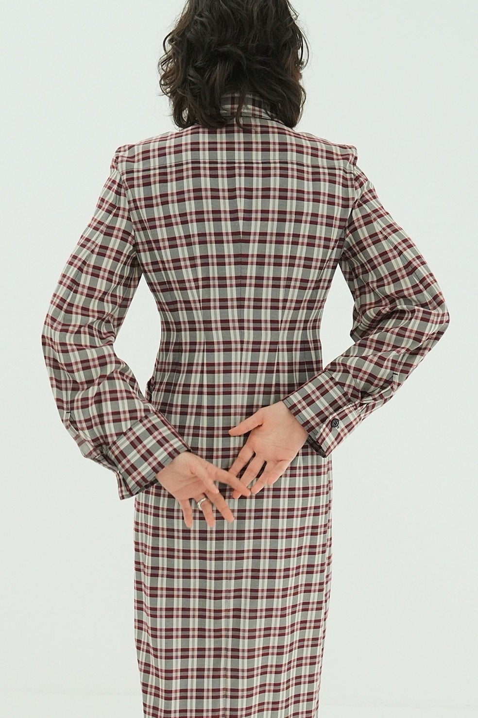 UP POCKET CHECK SHIRT ONEPIECE