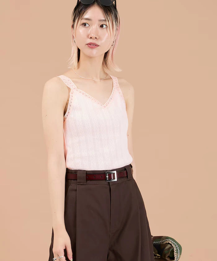 Eyelet Lace V-Neck Camisole