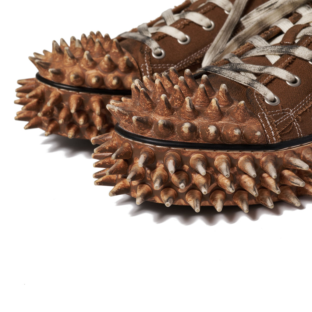 DIRTY SPIKE TOE　CAP CANVAS SNEAKER