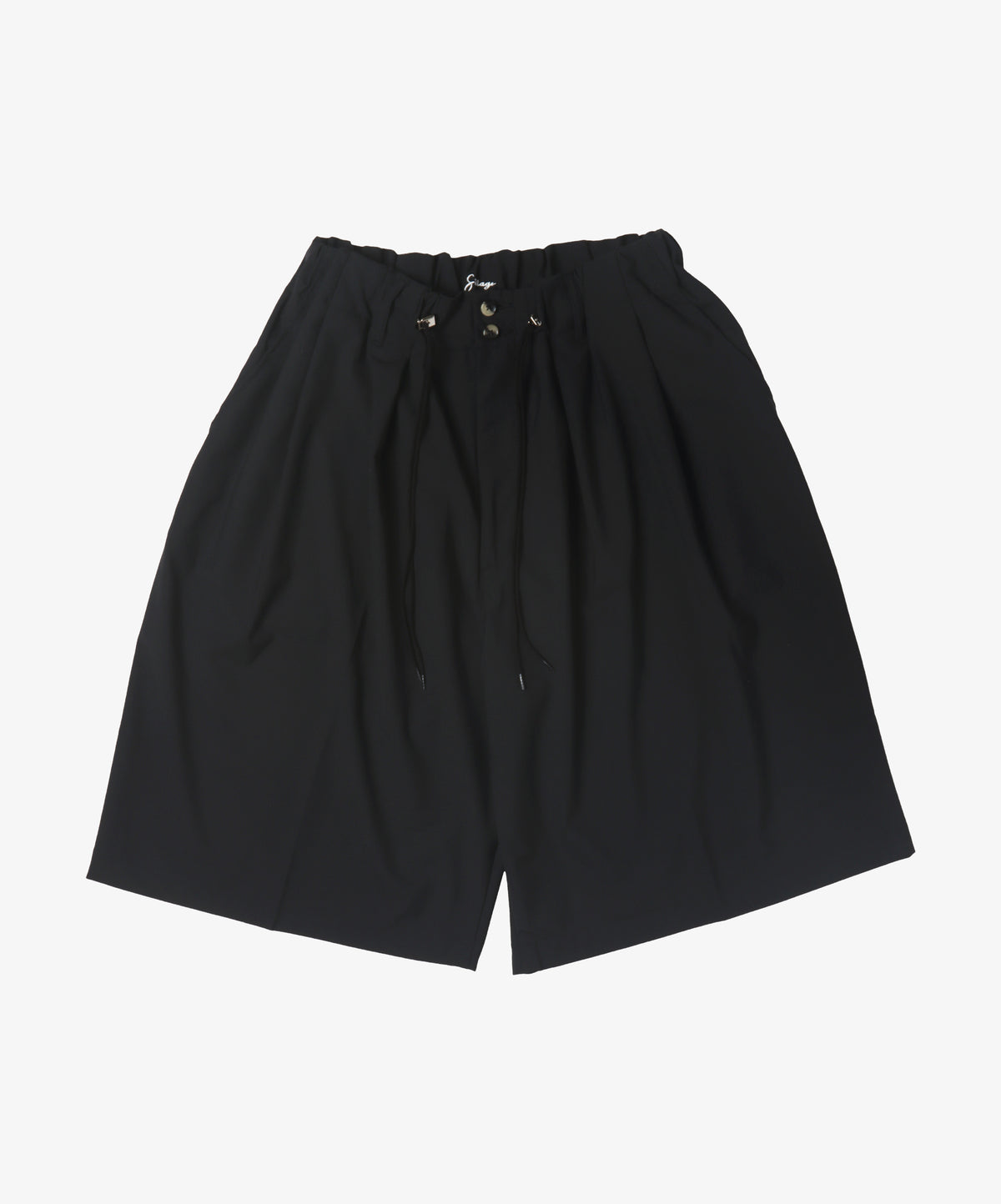 circular short pants black