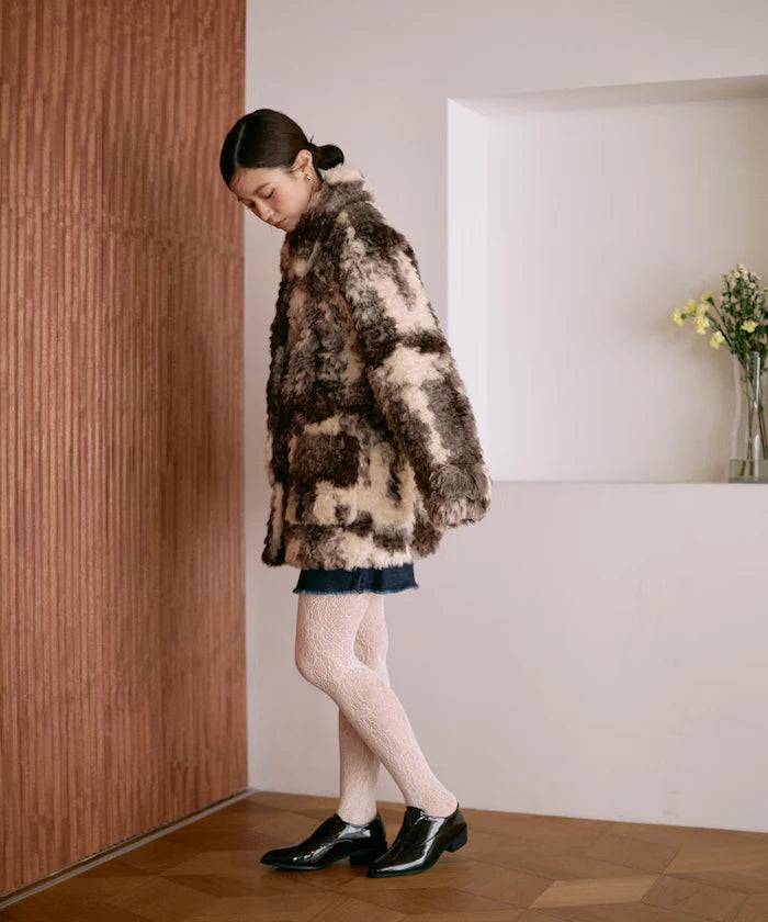 Fake Fur Mid-Length Coat / Fur Coat