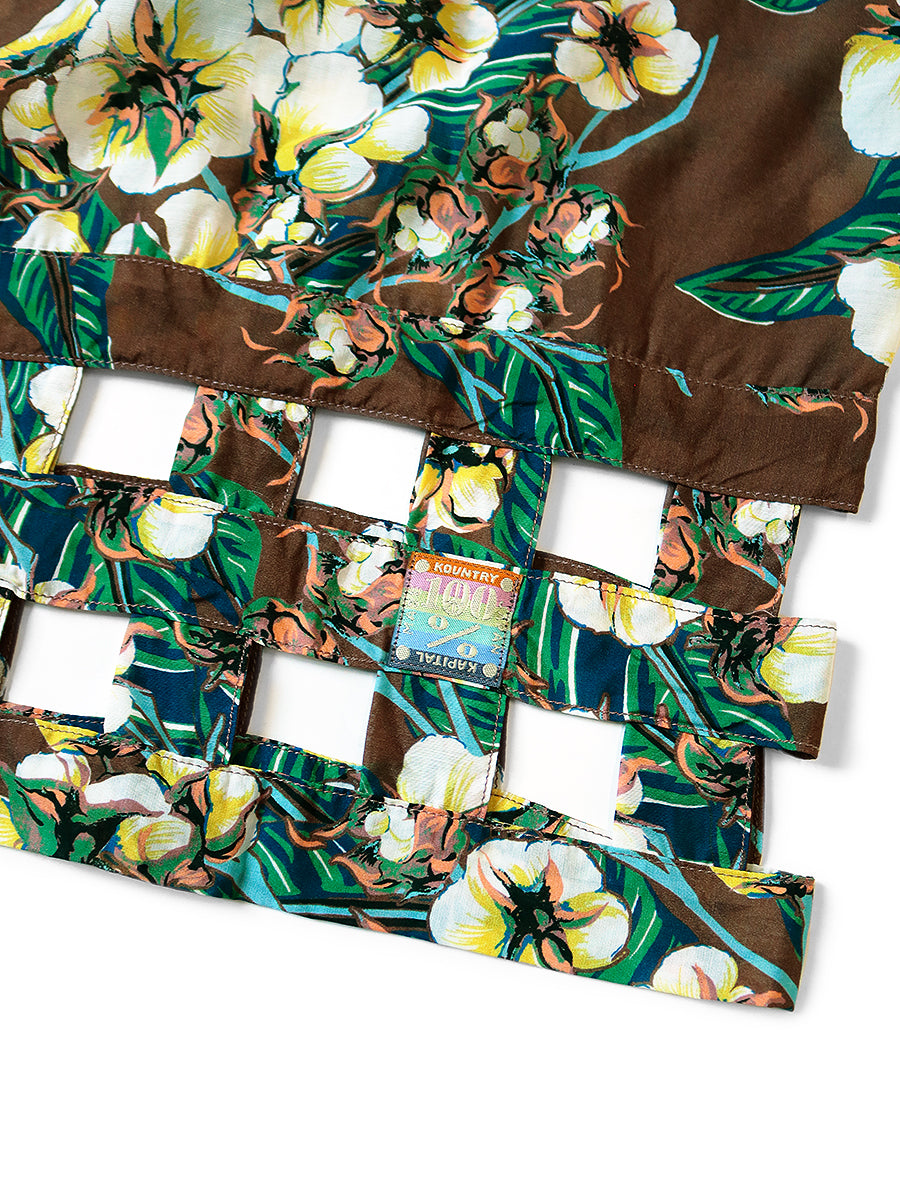 Silk Rayon Cotton Flower Pattern Windpe...