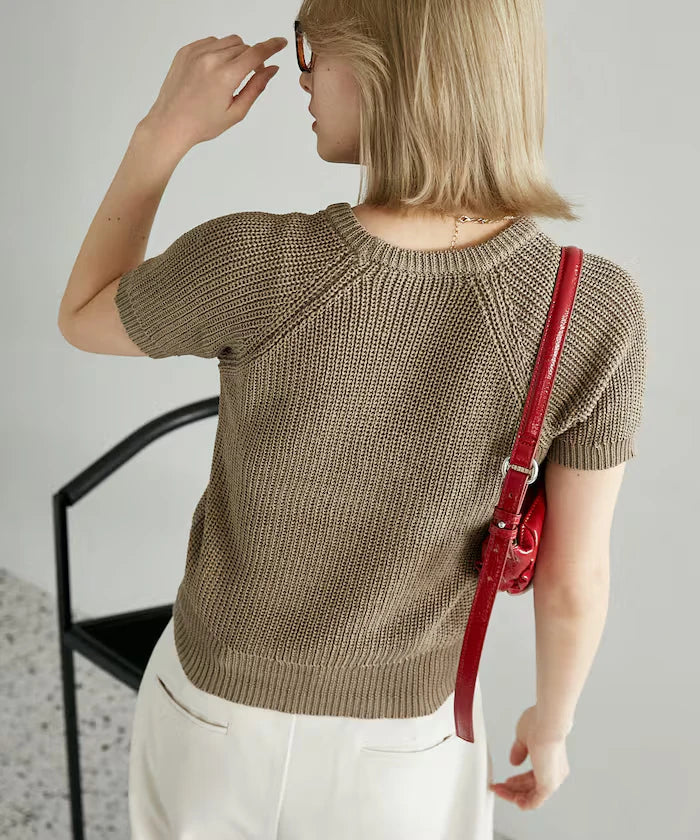 Compact Summer Knit with Purl Stitch - Limited Expansion