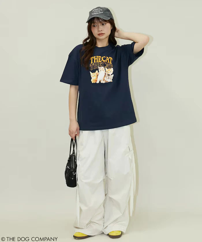 THE DOG / THE CAT Collegiate Style T-Shirt Limited Edition