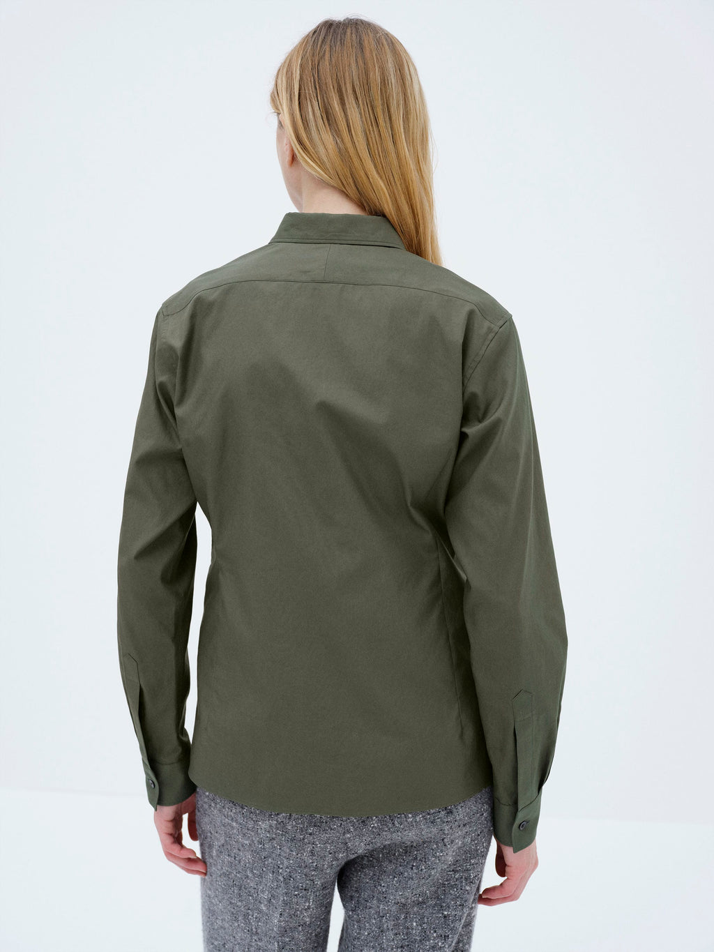 WASHED FINX TWILL SLIM SHIRT