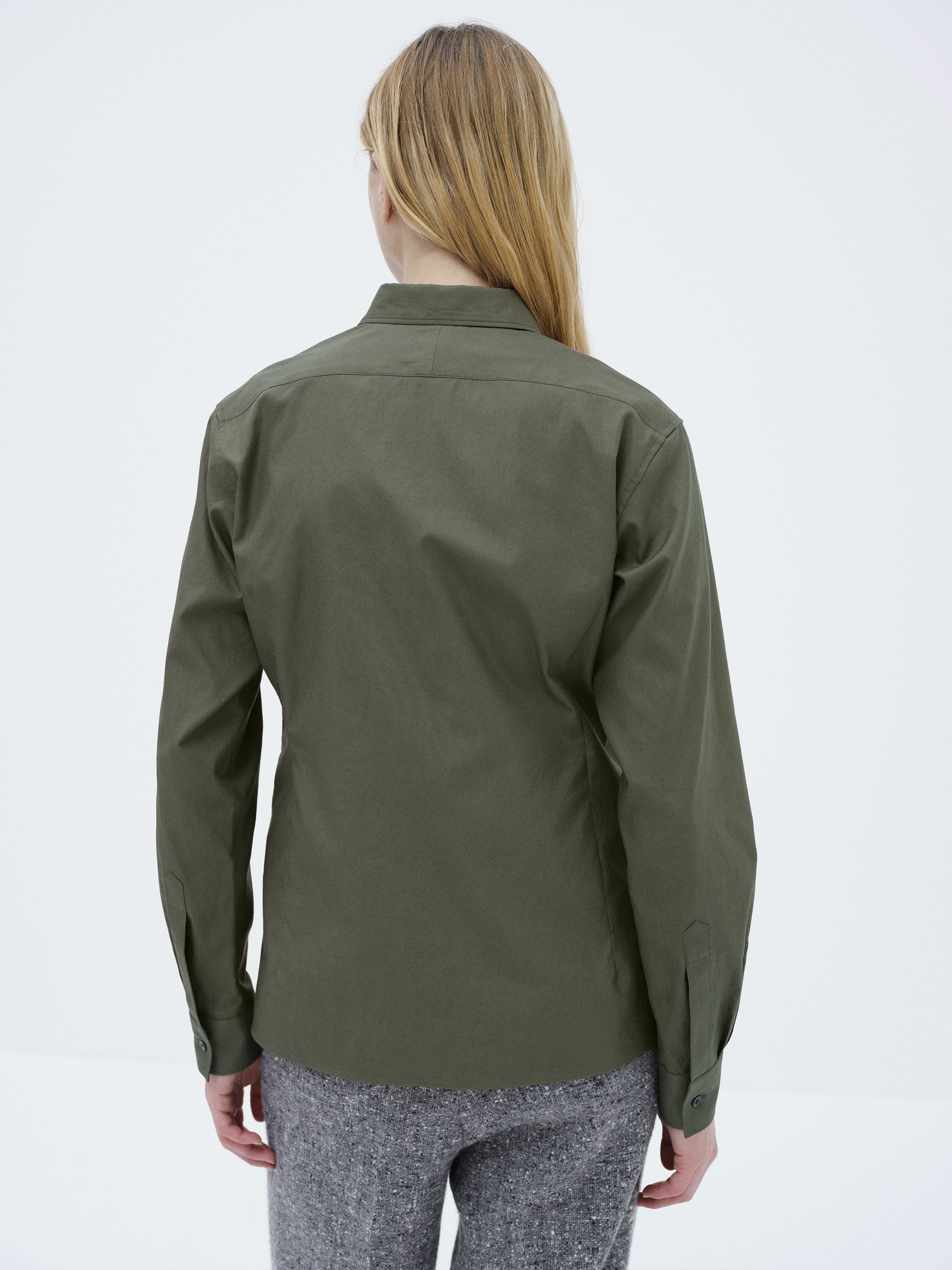 WASHED FINX TWILL SLIM SHIRT