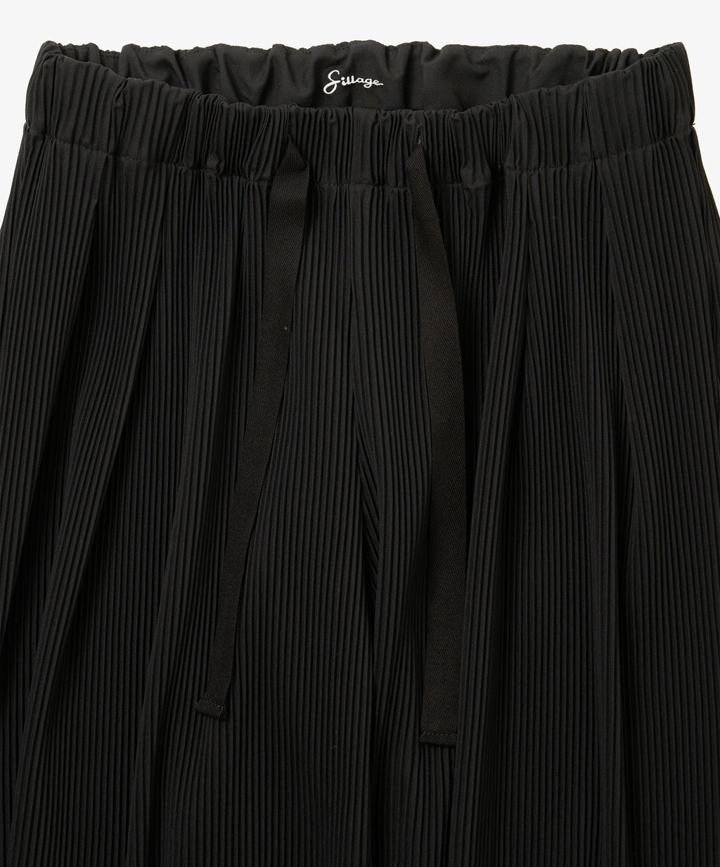 hakama pants pleats black with pockets