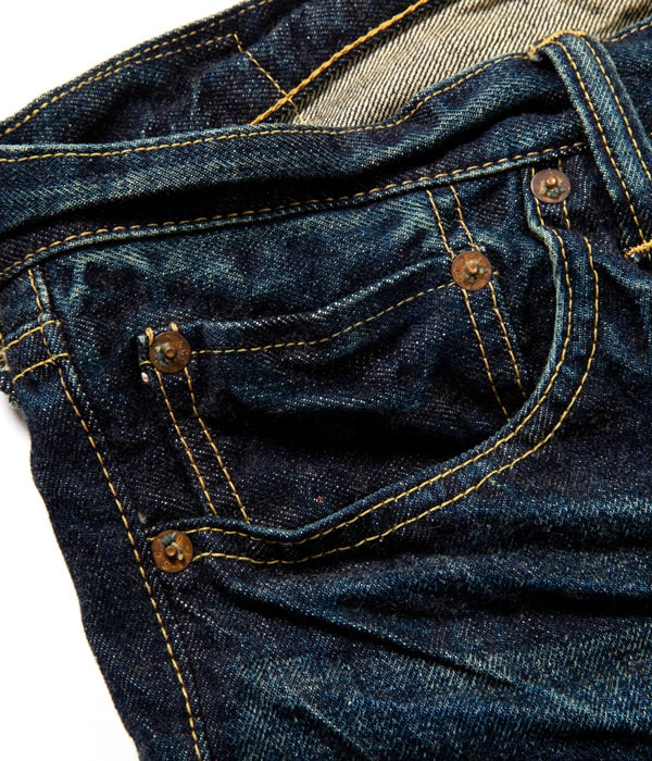 14oz. SUGAR CANE FIBER DENIM “LONE STAR JEANS” 5 YEAR AGED
