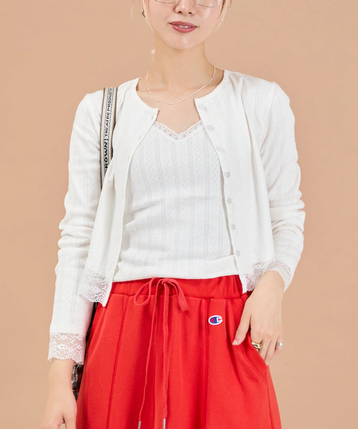 Eyelet Lace Cardigan