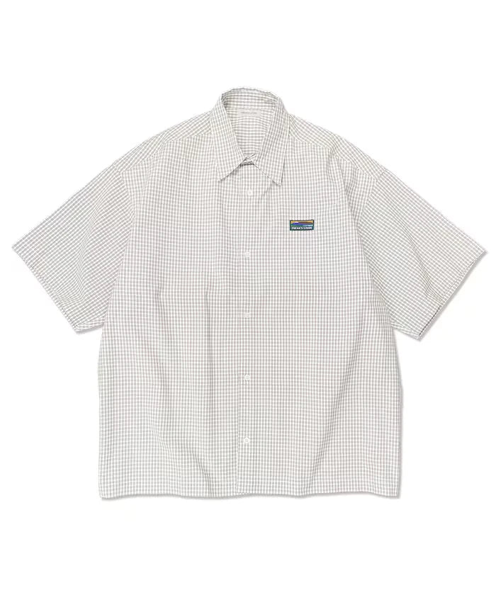 Relaxed Fit Regular Collar Short Sleeve Check Shirt