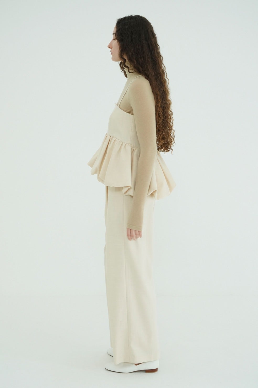 PEPLUM LAYERED ALL IN ONE