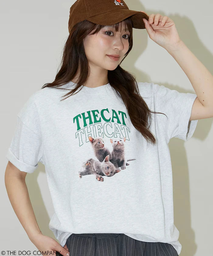 THE DOG / THE CAT Collegiate Style T-Shirt Limited Edition