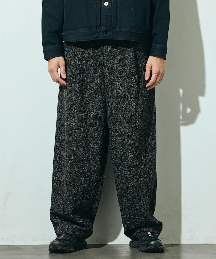 Dry Touch Summer Tweed Spindle Easy Wide Pants