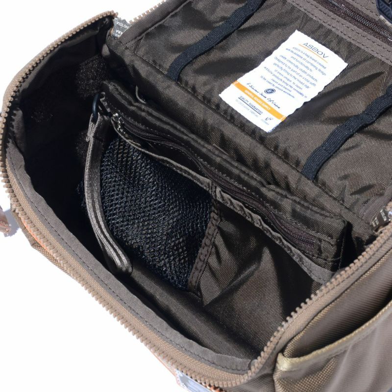 EXCLUSIVE BALLISTIC NYLON - ROUND POUCH GOLF SERIES/KHAKI