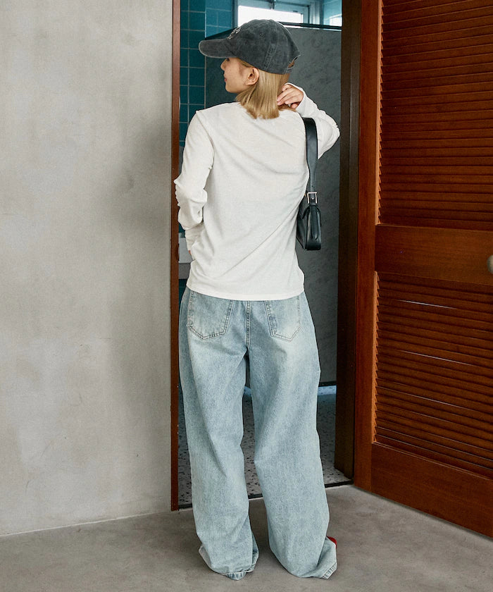 Layered-style V-neck cardigan limited edition