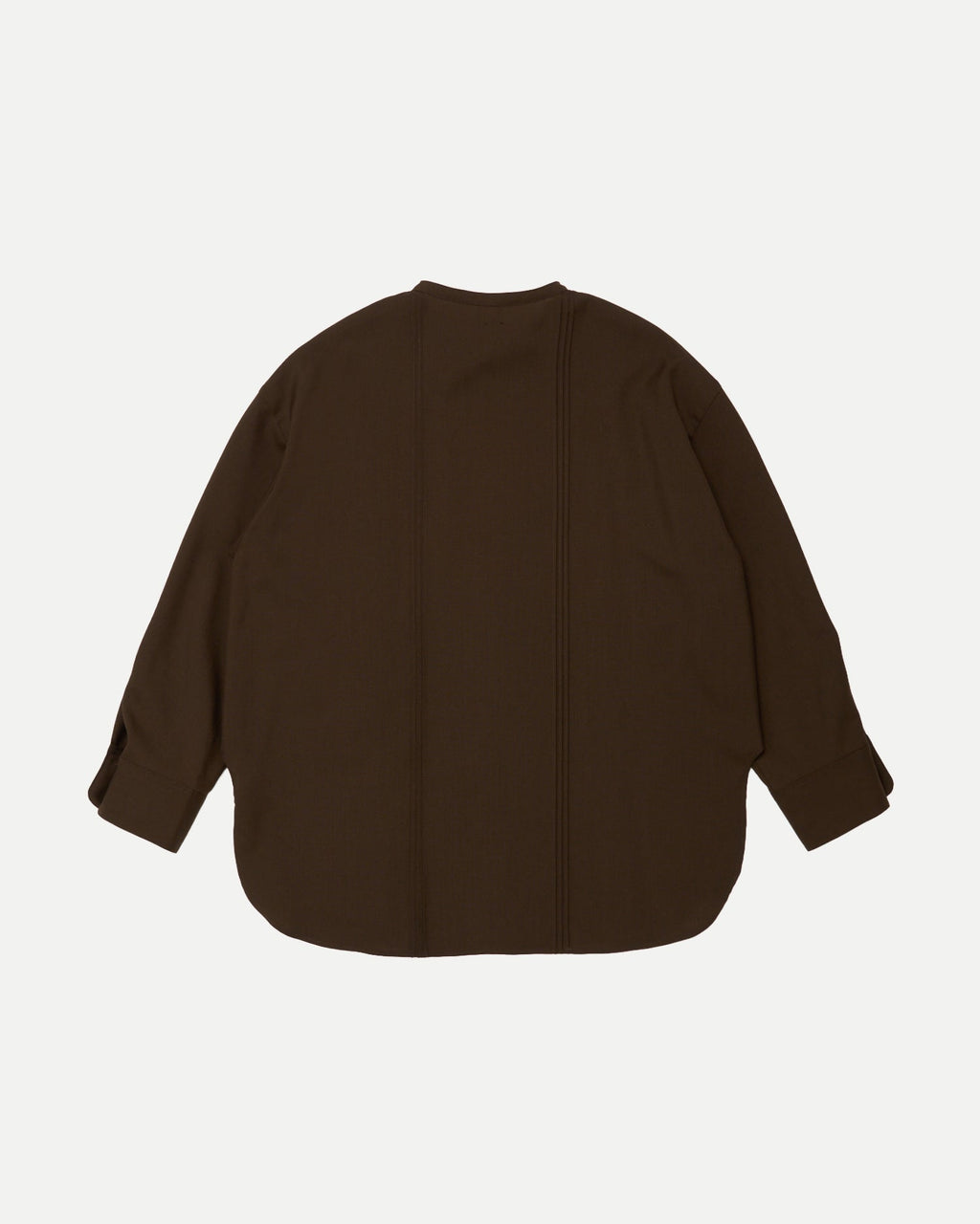 PIN TUCK STAND COLLAR BLOUSE