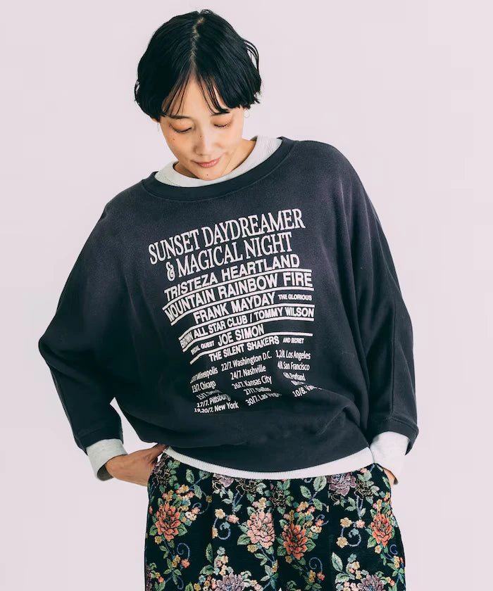 Fade Print Dolman Sweat