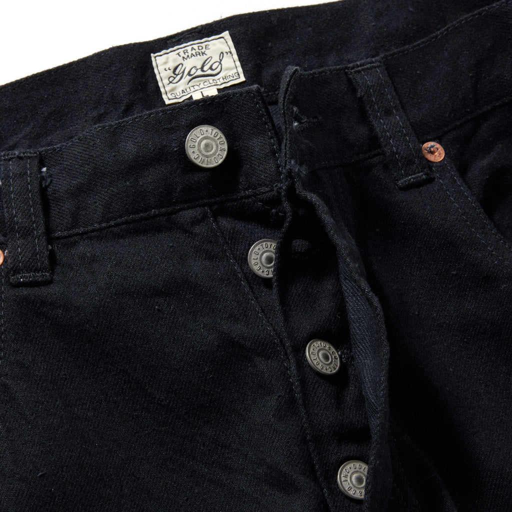 GL42473A / RECYCLED WASTE SUVIN COTTON YARN 11.5oz. DENIM 5POCKET STRAIGHT PANTS