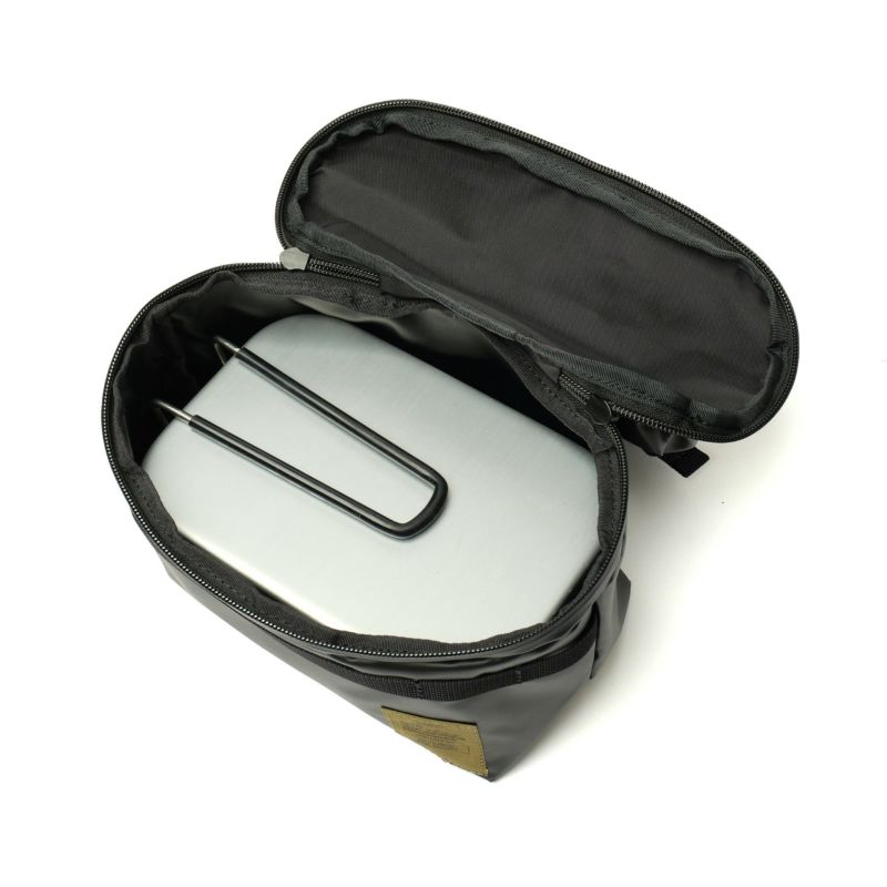 NYLON POLYCARBONATE 2ROOM POUCH sizeM/ BLACK