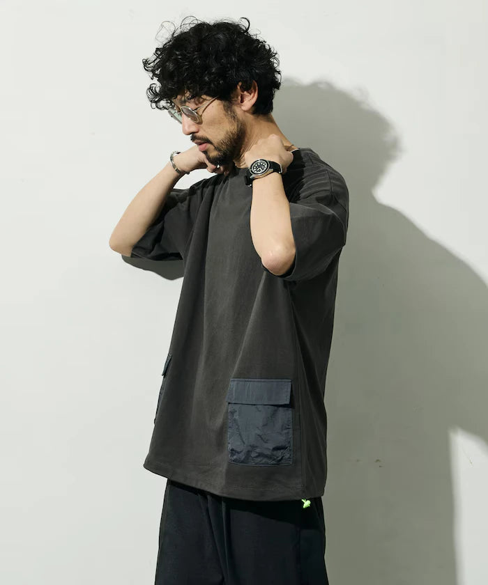 6 Ounce Side Pocket Spindle Short Sleeve T-Shirt / Big Silhouette