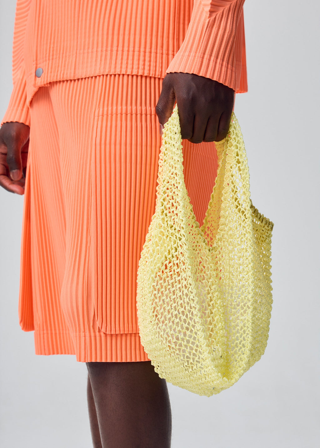 Mesh Pleats Bag