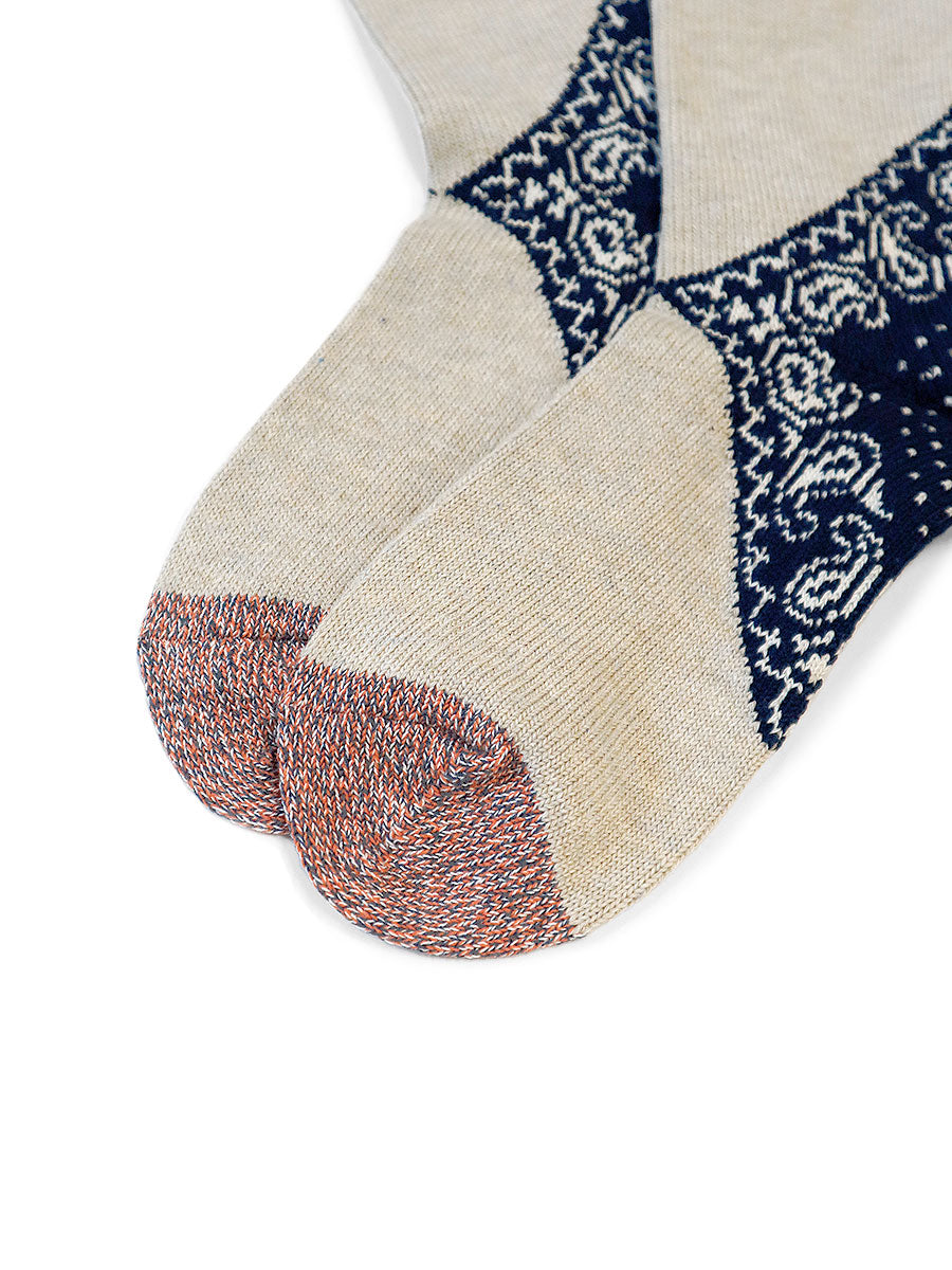 96pcs Heel Paisley Bandana Socks