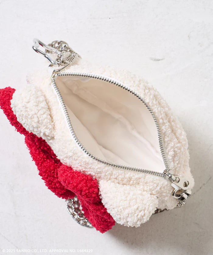 Hello Kitty Fuzzy Pouch Chain Bag