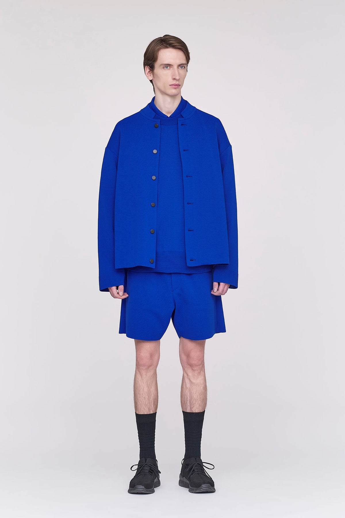 MILAN RIB STAND-UP COLLAR BLOUSON