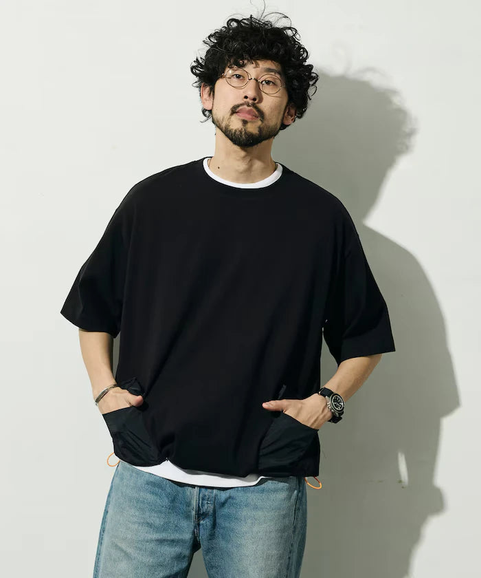 6 Ounce Side Pocket Spindle Short Sleeve T-Shirt / Big Silhouette