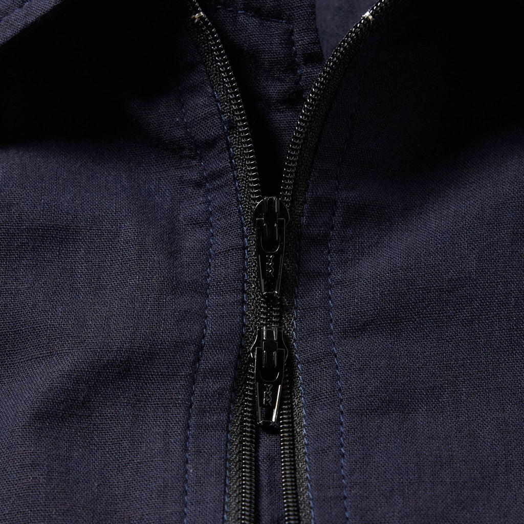GL39433 / VAT DYE CHAMBRAY ZIP SHIRT