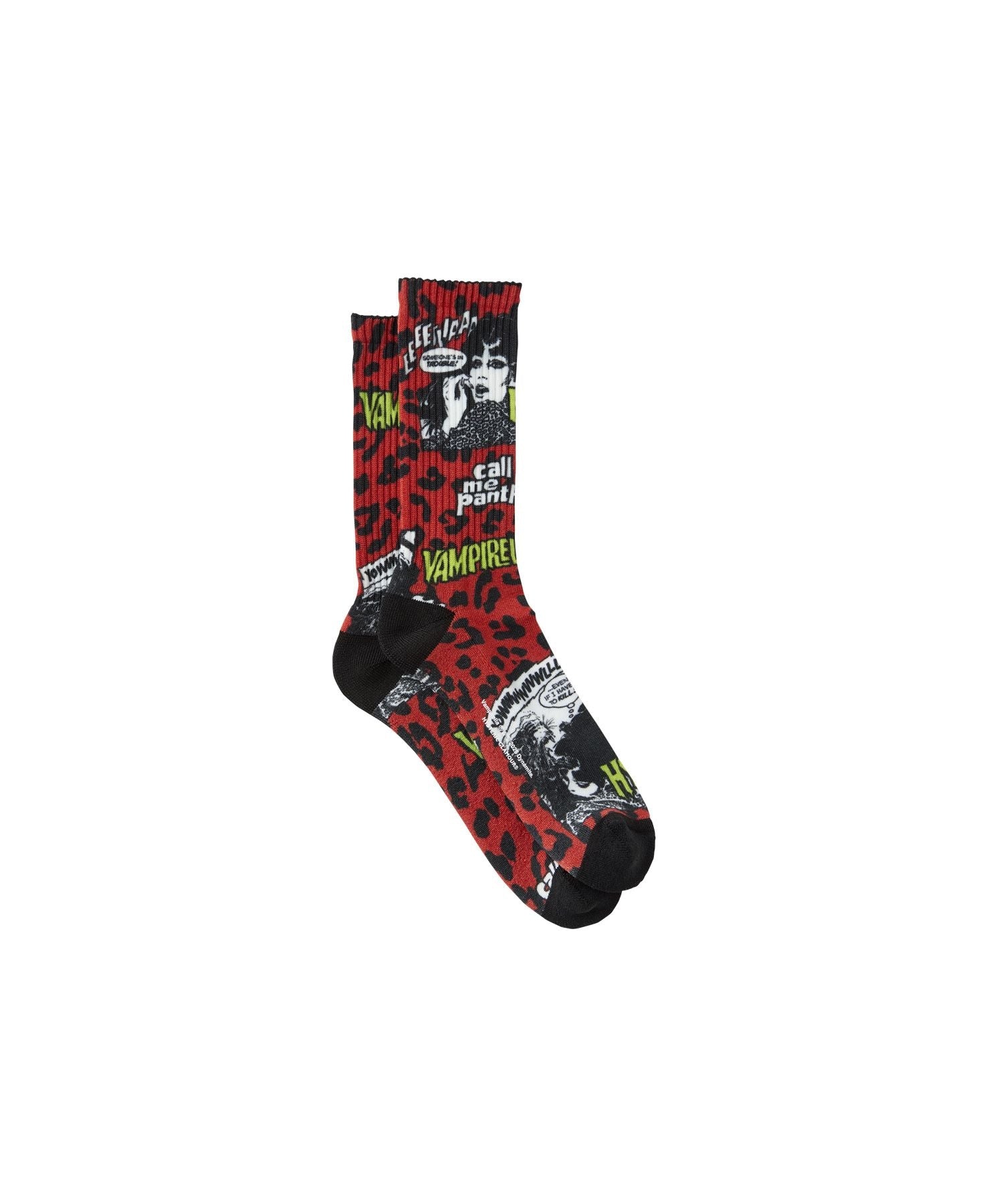 VAMPIRELLA/CALL ME PANTHER pattern sports socks