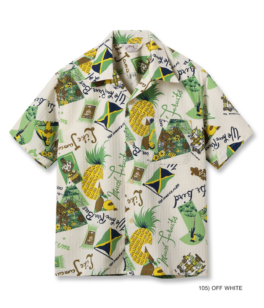 DOBBY COTTON OPEN SHIRT “JAMAICA”