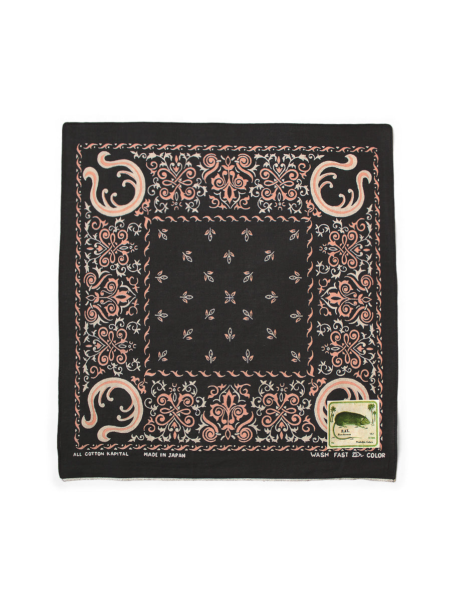fastcolor selvedge bandana (ANTLER NAJA) 15x15